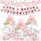 Big Dot of Happiness Little Princess Crown - Pink and Gold Princess Baby Shower or Birthday Party Supplies - Banner Decoration Kit - Fundle Bundle